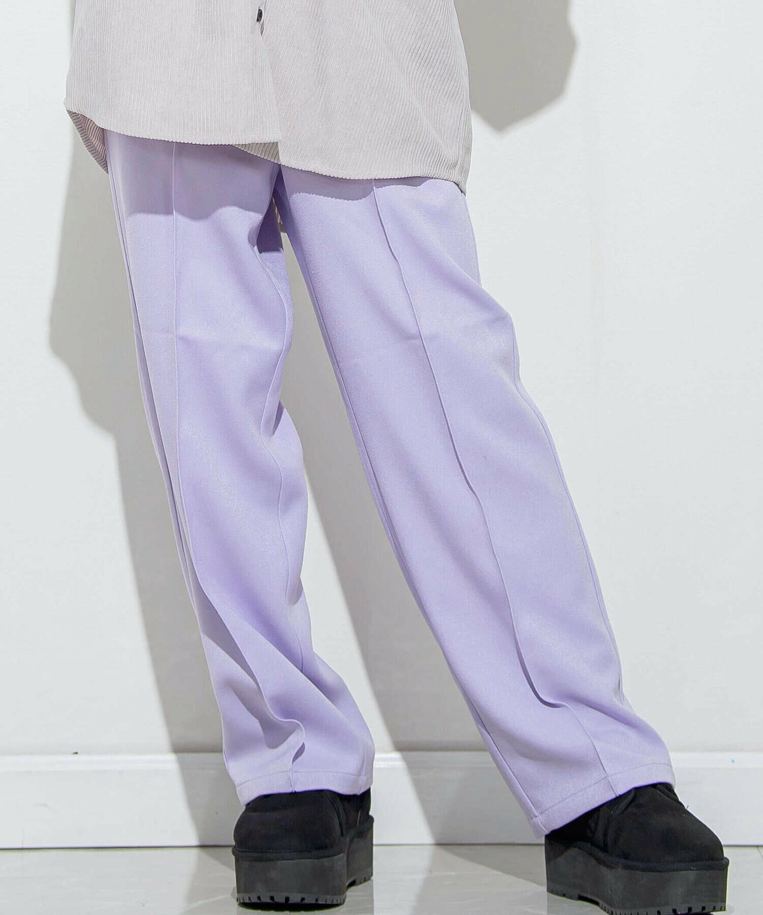 【 ニコ☆プチ 掲載 】ベルト付きピンタックパンツ(130~160cm)